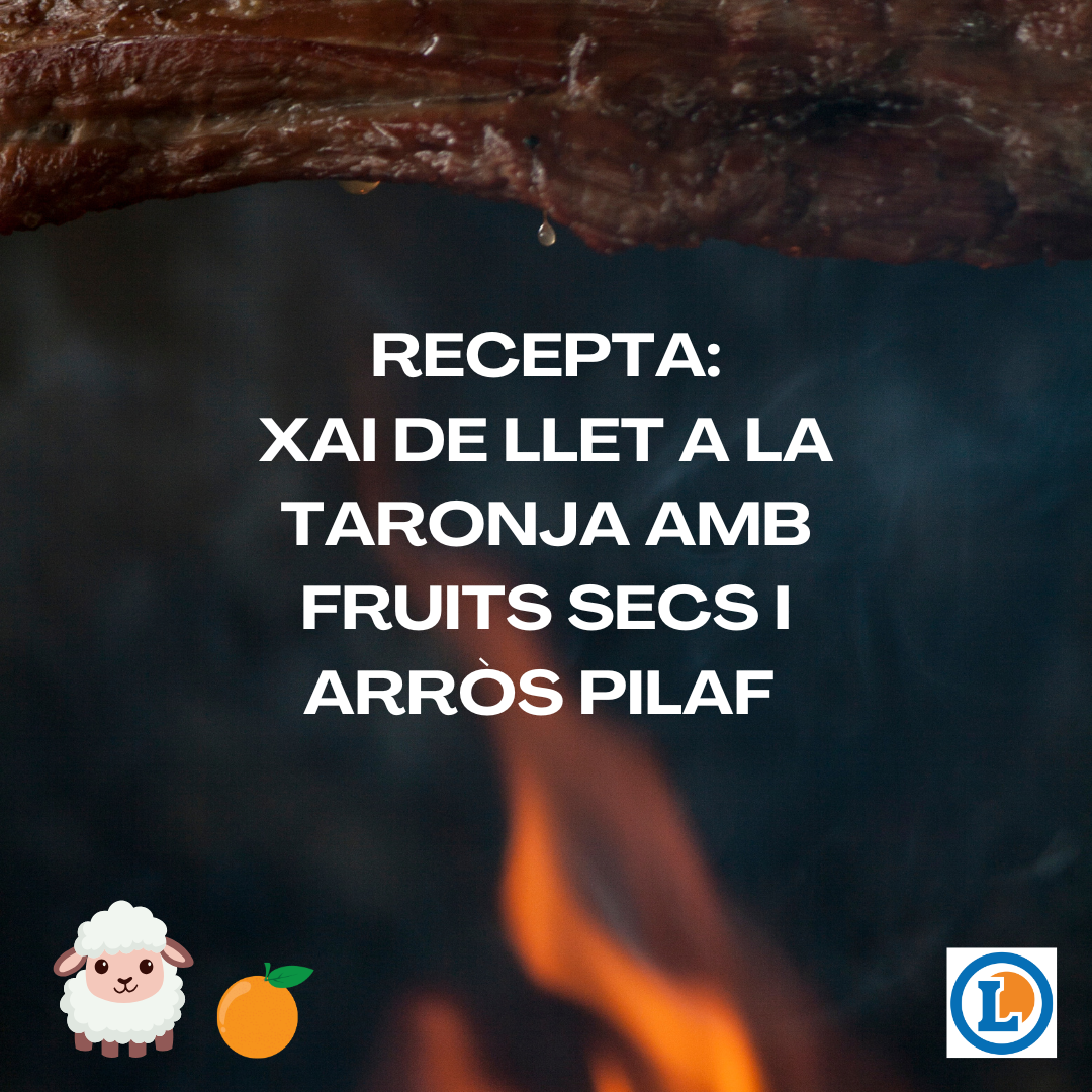 Xai de llet a la taronja amb fruits secs i arròs pilaf 38 RECETA WEB CORDERO LECHAL