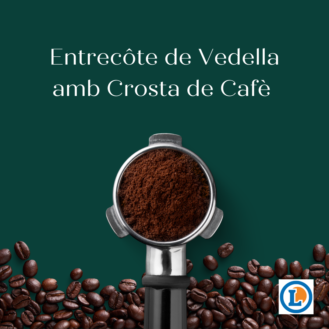 Entrecôte de Vedella amb Crosta de Cafè 36 White and Green We Are Open Coffee Shop Cafe Instagram Post